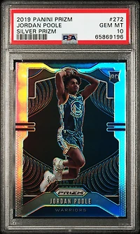 2019 Panini Prizm 272 Jordan Poole PSA 10