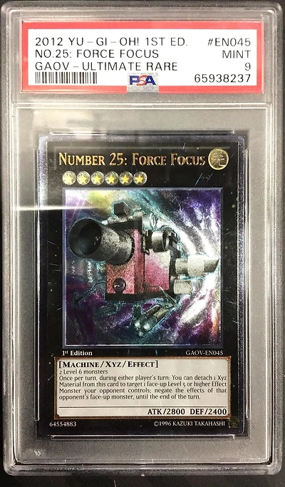 2012 Yu-gi-oh! Gaov-galactic Overlord En045 Number 25: Force Focus 1st Edition-ultimate Rare PSA 9