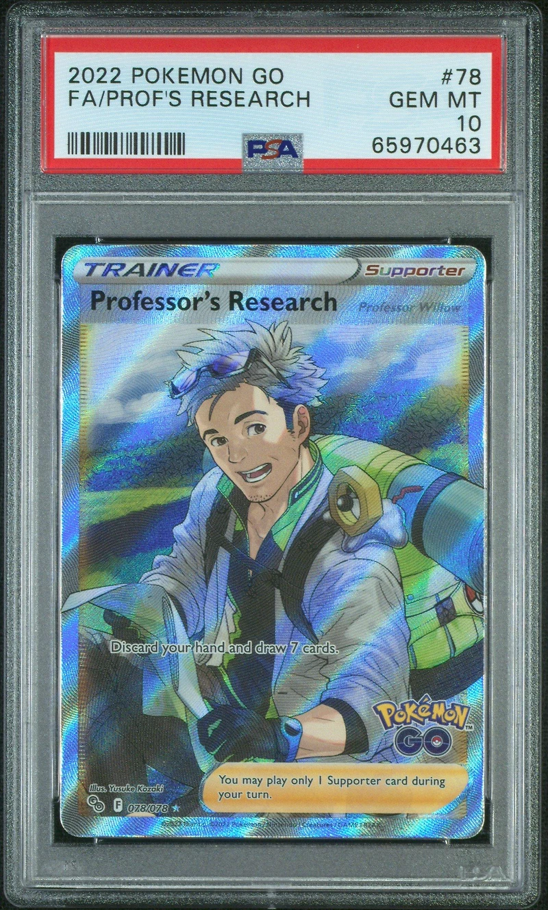 2022 Pokemon Go 078 Full Art/professor's Research PSA