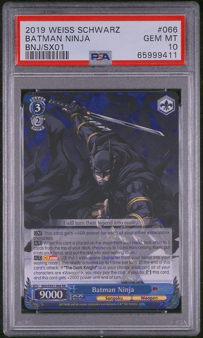 2019 Weiss Schwarz Batman Ninja 066 Batman Ninja PSA 10