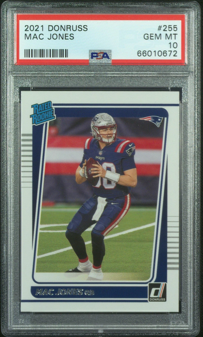 2021 Panini Donruss 255 Mac Jones PSA 10