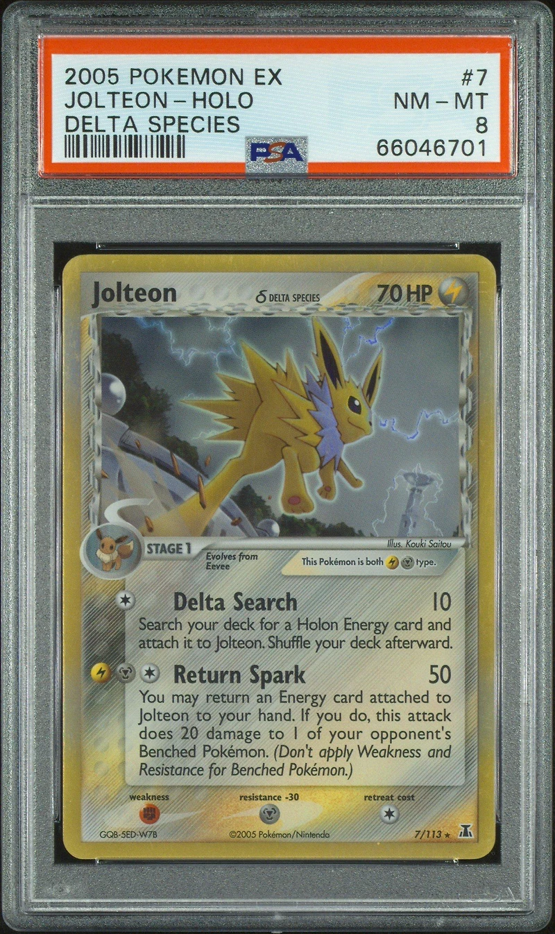 2005 Pokemon Ex Delta Species Jolteon-holo PSA