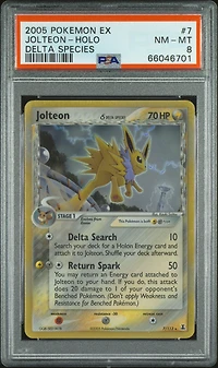 2005 Pokemon Ex Delta Species Jolteon-holo PSA