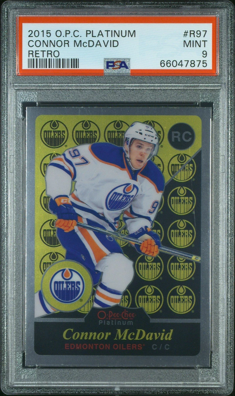 2015 O-pee-chee Platinum Retro R97 Connor Mcdavid PSA 9