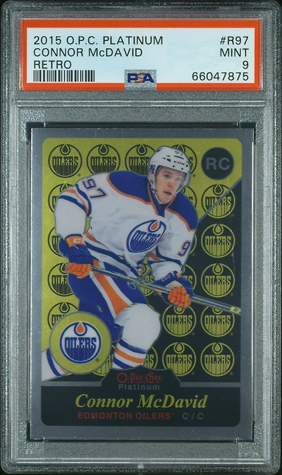 2015 O-pee-chee Platinum Retro R97 Connor Mcdavid PSA 9