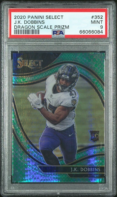 2020 Panini Select 352 J.k. Dobbins PSA 9