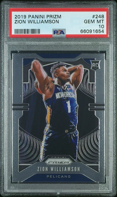 2019 Panini Prizm 248 Zion Williamson PSA 10