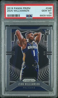 2019 Panini Prizm 248 Zion Williamson PSA 10