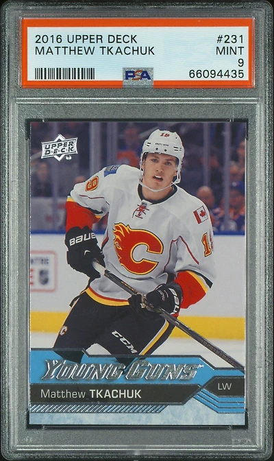 2016 Upper Deck 231 Matthew Tkachuk PSA 9