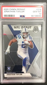 2020 Panini Mosaic 276 Jonathan Taylor PSA 10
