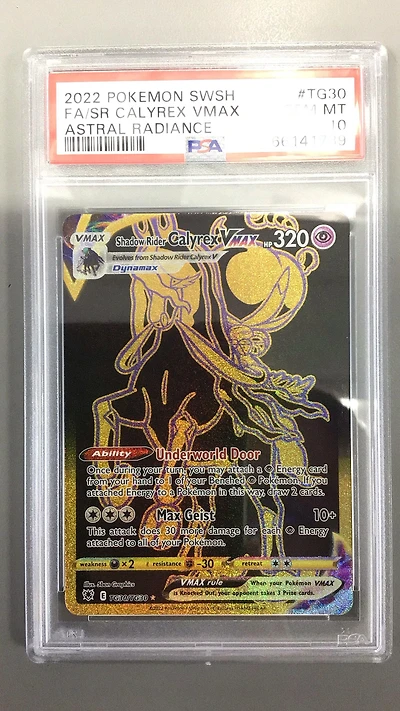 2022 Pokemon Sword & Shield Astral Radiance Tg30 Fa/sr Calyrex Vmax PSA 10