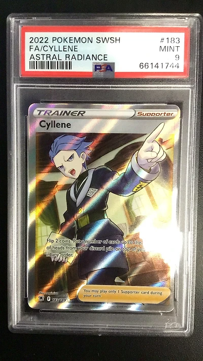 2022 Pokemon Sword & Shield Astral Radiance 183 Full Art/cyllene PSA 9