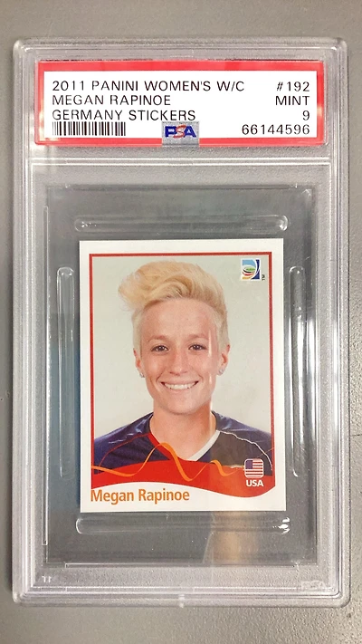 2011 Panini Women's World Cup Germany Stickers 192 Megan Rapinoe PSA 9