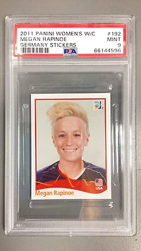 2011 Panini Women's World Cup Germany Stickers 192 Megan Rapinoe PSA 9