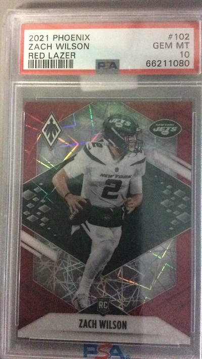 2021 Panini Phoenix 102 Zach Wilson PSA 10