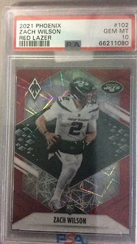 2021 Panini Phoenix 102 Zach Wilson PSA 10