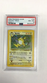 2000 Pokemon Game Base Ii 16 Raichu PSA 8