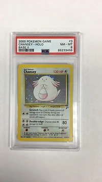 2000 Pokemon Game Base Ii 3 Chansey PSA 8