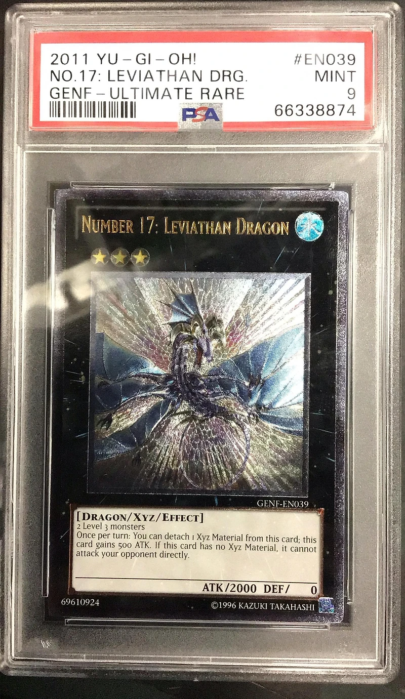 2011 Yu-gi-oh! Genf-generation Force En039 Number 17: Leviathan Dragon Ultimate Rare PSA 9