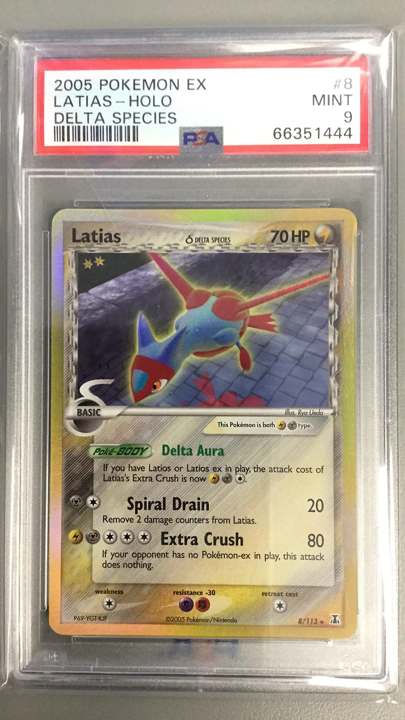 2005 Pokemon Ex Delta Species 8 Latias-holo PSA 9