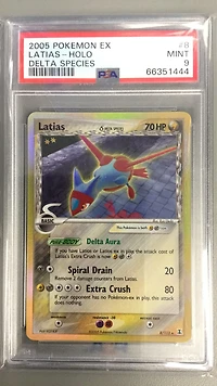 2005 Pokemon Ex Delta Species 8 Latias-holo PSA 9