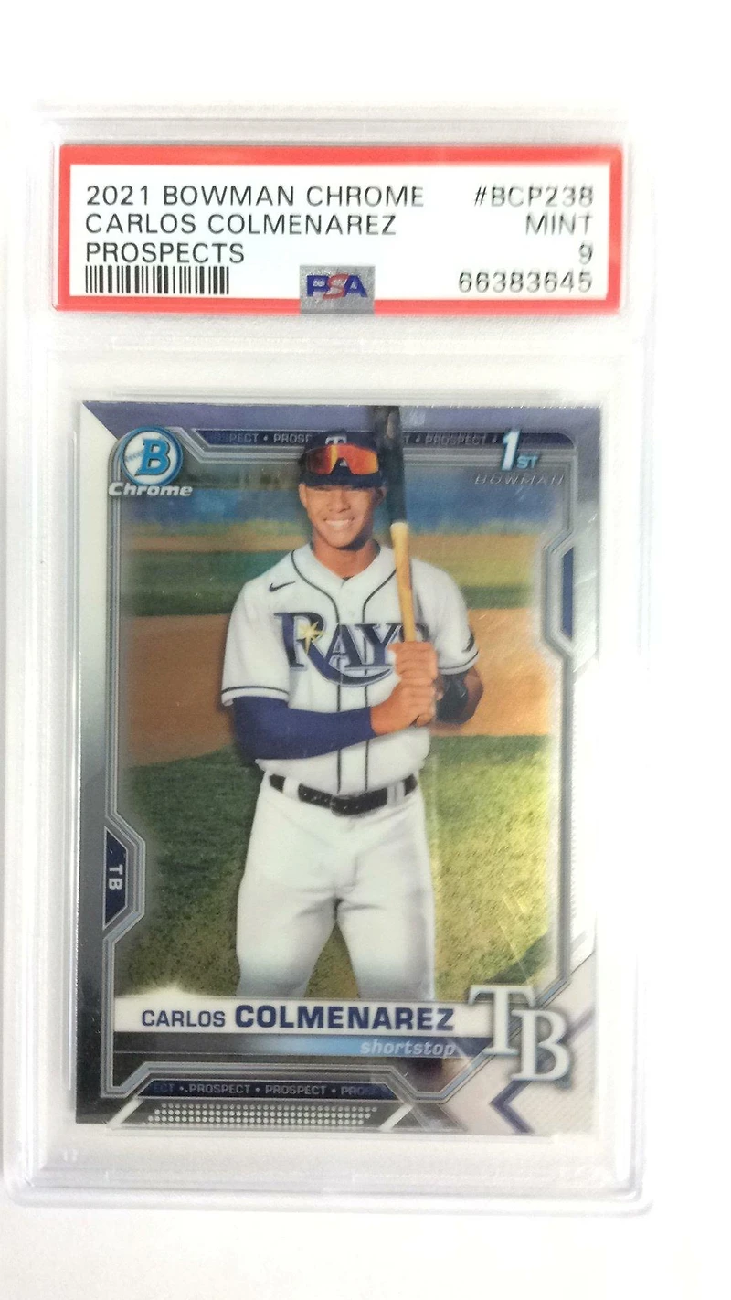 2021 Bowman Chrome Prospects Bcp238 Carlos Colmenarez PSA 9