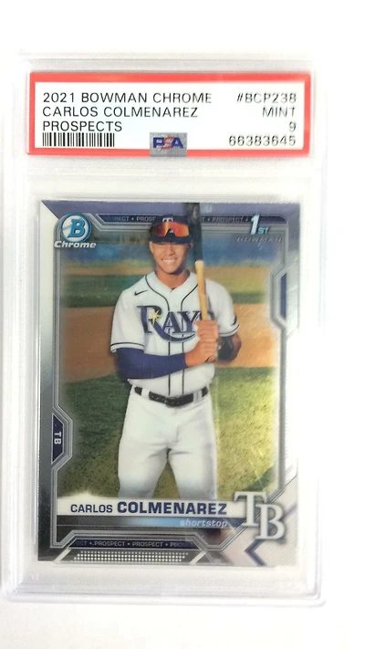 2021 Bowman Chrome Prospects Bcp238 Carlos Colmenarez PSA 9