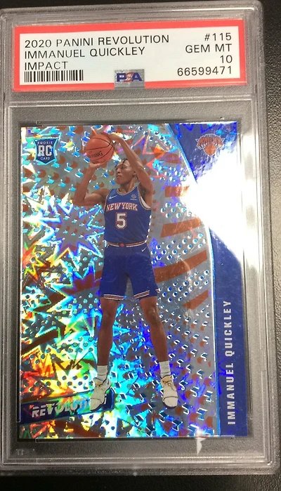 2020 Panini Revolution 115 Immanuel Quickley Impact PSA 10