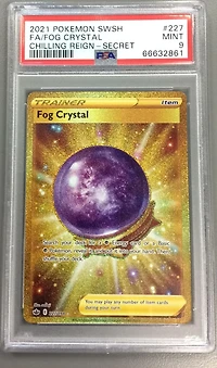 2021 Pokemon Sword & Shield Chilling Reign 227 Full Art/fog Crystal Secret PSA