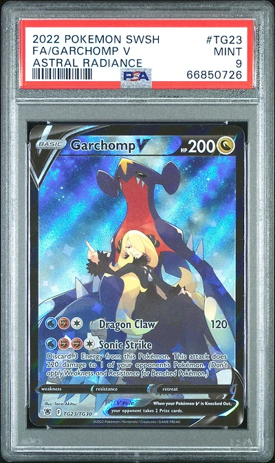 2022 Pokemon Sword & Shield Astral Radiance Tg23 Fa/garchomp V PSA