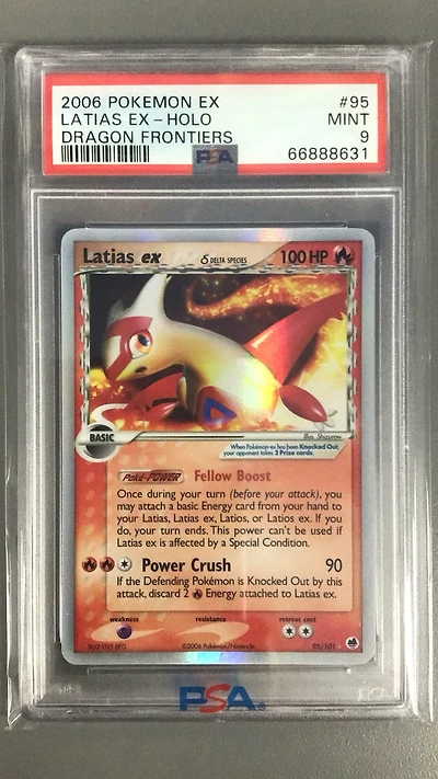 2006 Pokemon Ex Dragon Frontiers 95 Latias Ex PSA 9