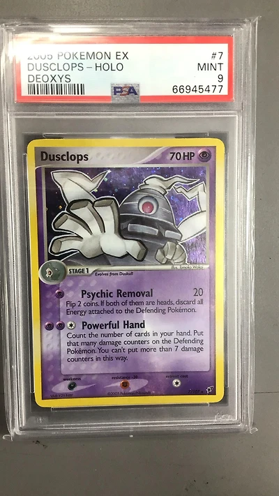 2005 Pokemon Ex Deoxys 7 Dusclops-holo PSA 9