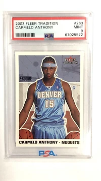 2003 Fleer Tradition 263 Carmelo Anthony PSA 9