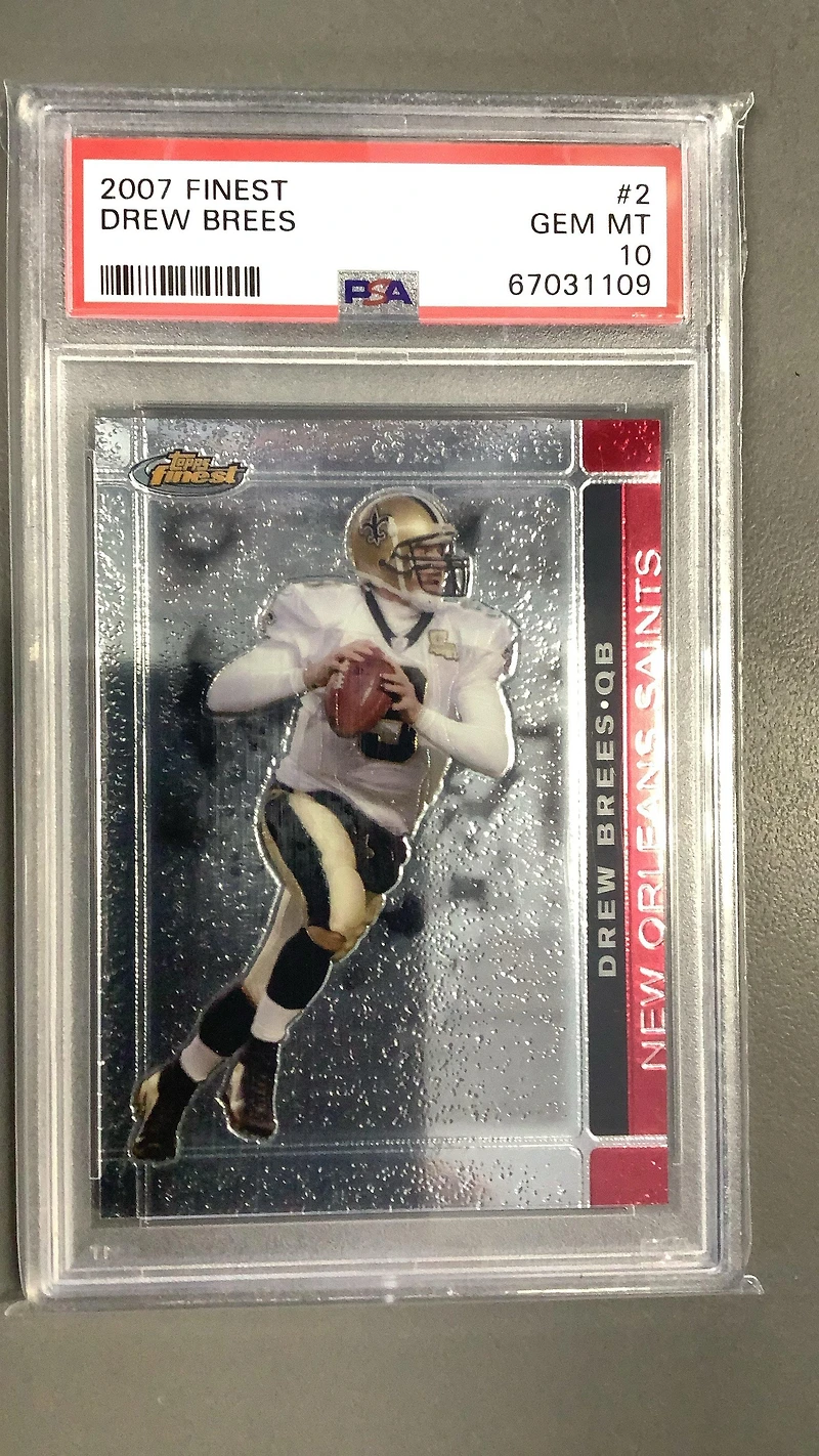 2007 Finest 2 Drew Brees PSA 10