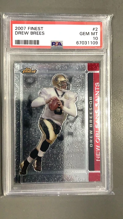 2007 Finest 2 Drew Brees PSA 10