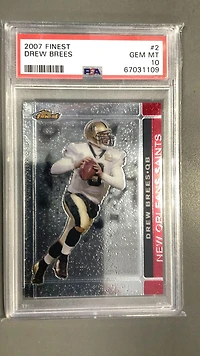 2007 Finest 2 Drew Brees PSA 10