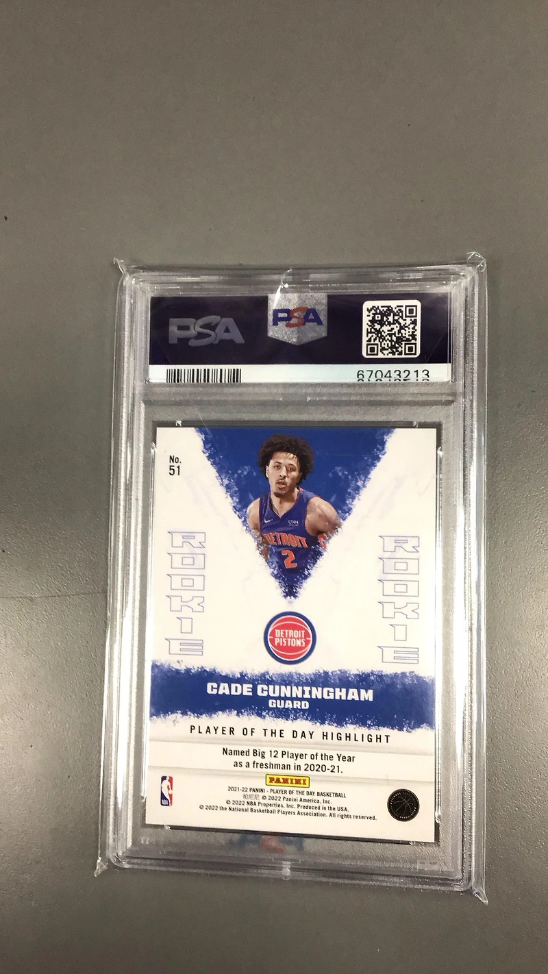 2021 Panini Nba Player Of The Day 51 Cade Cunningham Moon Lava PSA 9
