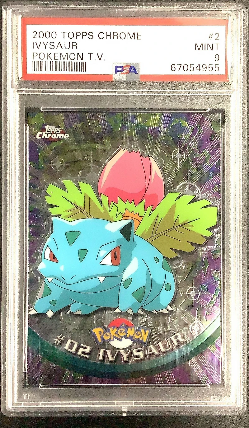 2000 Topps Chrome Pokemon T.v. 2 Ivysaur PSA 9