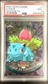 2000 Topps Chrome Pokemon T.v. 2 Ivysaur PSA 9