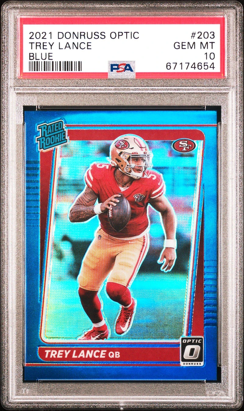 2021 Panini Donruss Optic 203 Trey Lance PSA 10