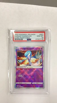 2022 Pokemon Japanese Sword & Shield Dark Phantasma 027 Radiant Gardevoir PSA 10