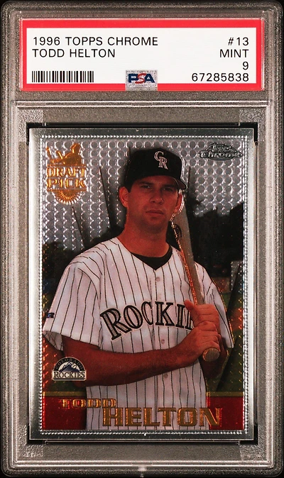 1996 Topps Chrome 13 Todd Helton PSA 9