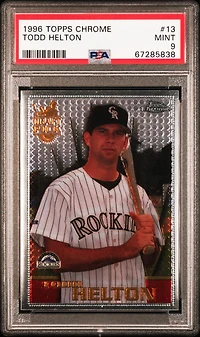 1996 Topps Chrome 13 Todd Helton PSA 9