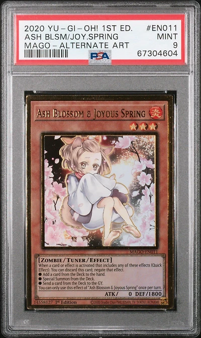 2020 Yu-gi-oh! Maximum Gold En011 Ash Blssm/jys.spring PSA 9
