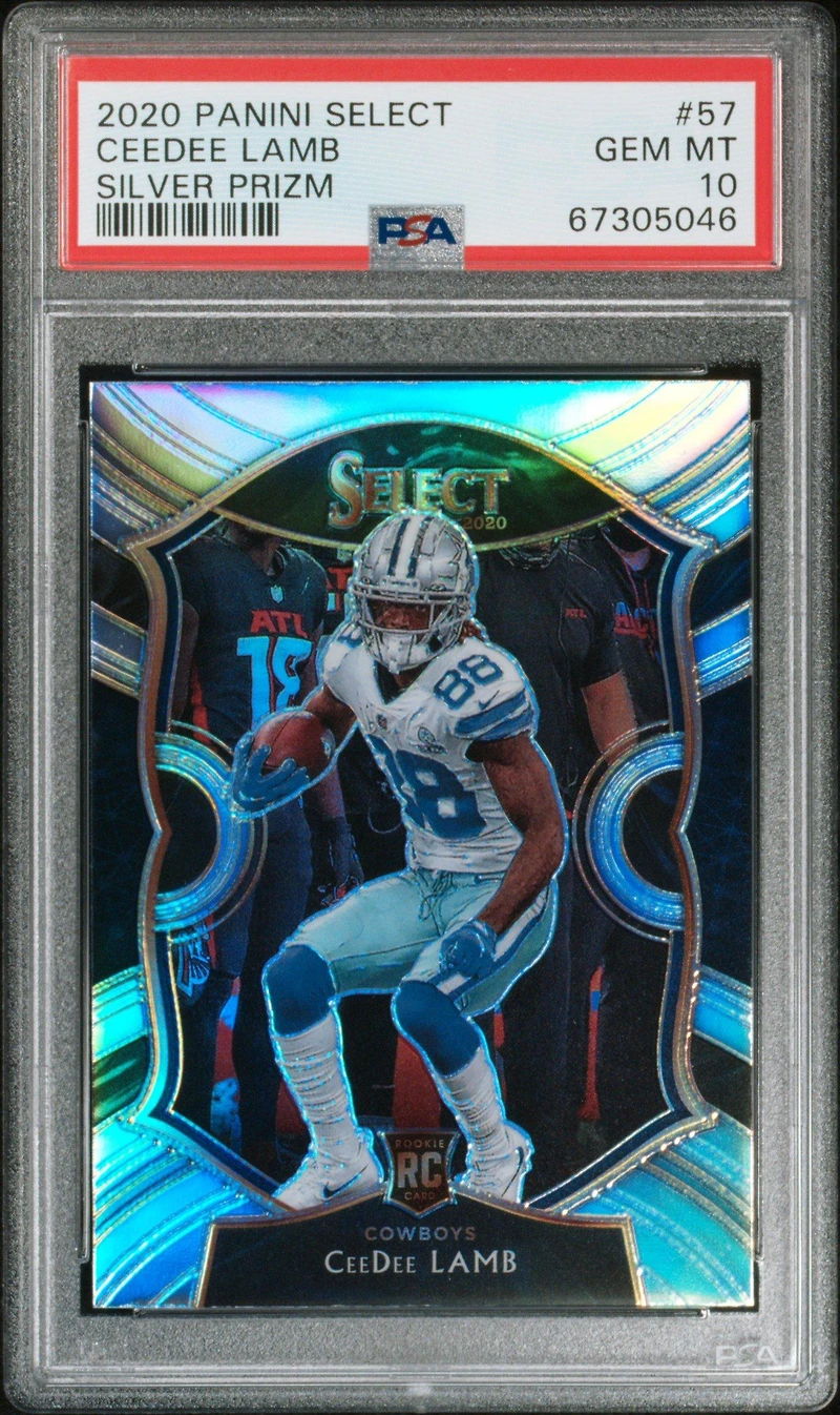 2020 Panini Select Ceedee Lamb Silver Prizm PSA 10