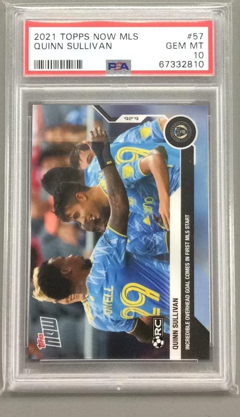 2021 Topps Now Mls 57 Quinn Sullivan PSA 10