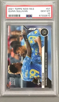 2021 Topps Now Mls 57 Quinn Sullivan PSA 10