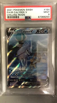 2021 Pokemon Sword & Shield Chilling Reign Full Art/ice Rider Calyrex V PSA