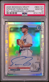 2020 Bowman Draft Bdc121 Spencer Torkelson Sp-autograph-chrome PSA 10