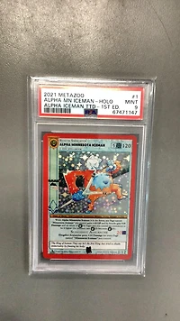 2021 Metazoo Alpha Iceman Tribal Theme Deck 1 Alpha Minnestoa Iceman-holo 1st Edition PSA 9